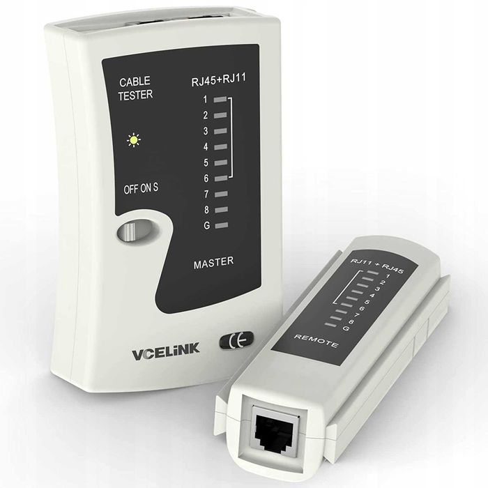 Tester LED do kabli sieciowych LAN RH11/RJ45 VCELINK