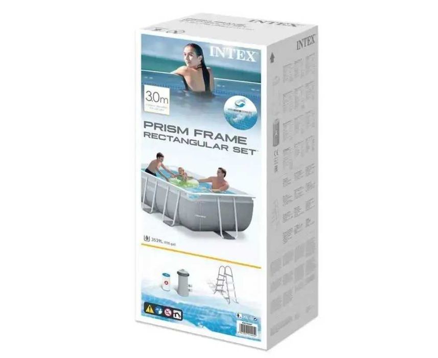 Басейн каркасний Intex 26784 300-175-80 см об'єм 3539 л
