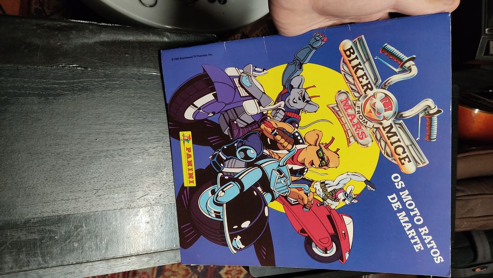 Os Moto Ratos de Marte caderneta Panini completa 1994