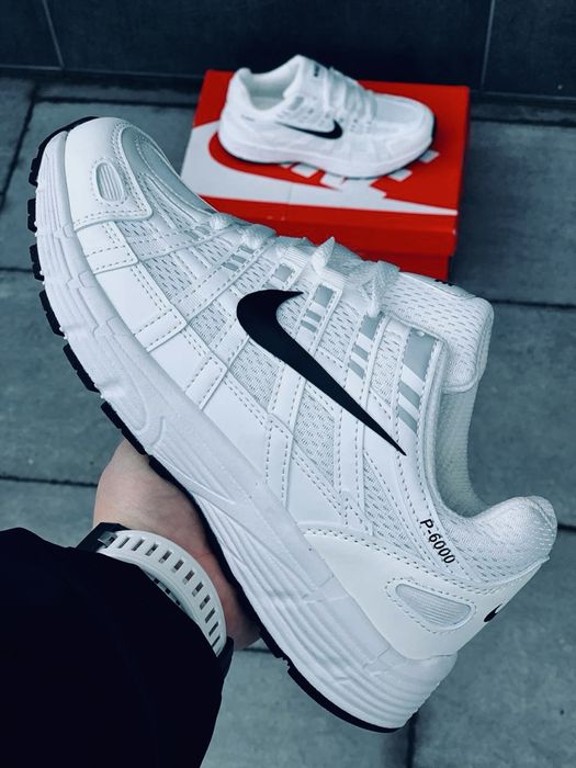 Nike P-600 мужские подростковые найки на лето / кожаные красивки найк / кросовки Найк п6000 Найк аир макс Лето 2026 / кроссовки белые мужские п 6000