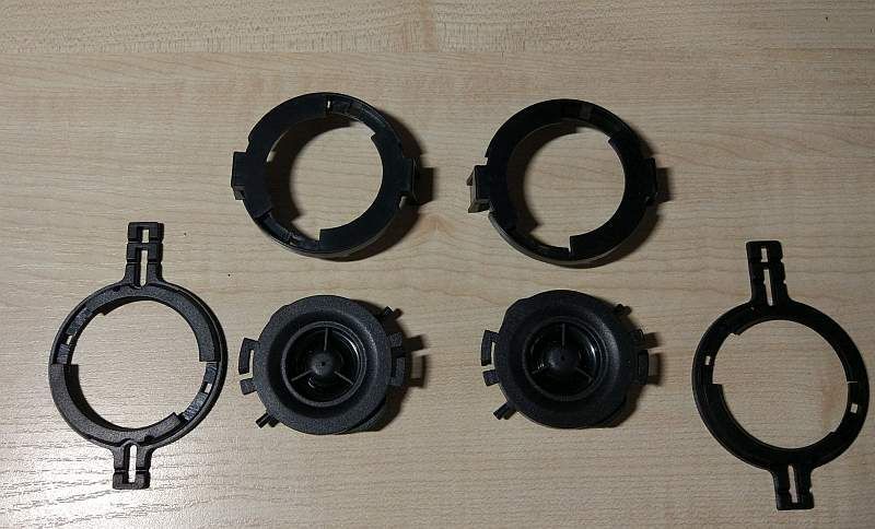 głośniki 87mm wysokotonowe z kondensator em 80W/4ohm