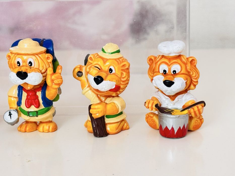 Kinder niespodzianka Ferrero Leo Venturas Lwy, vintage 1993