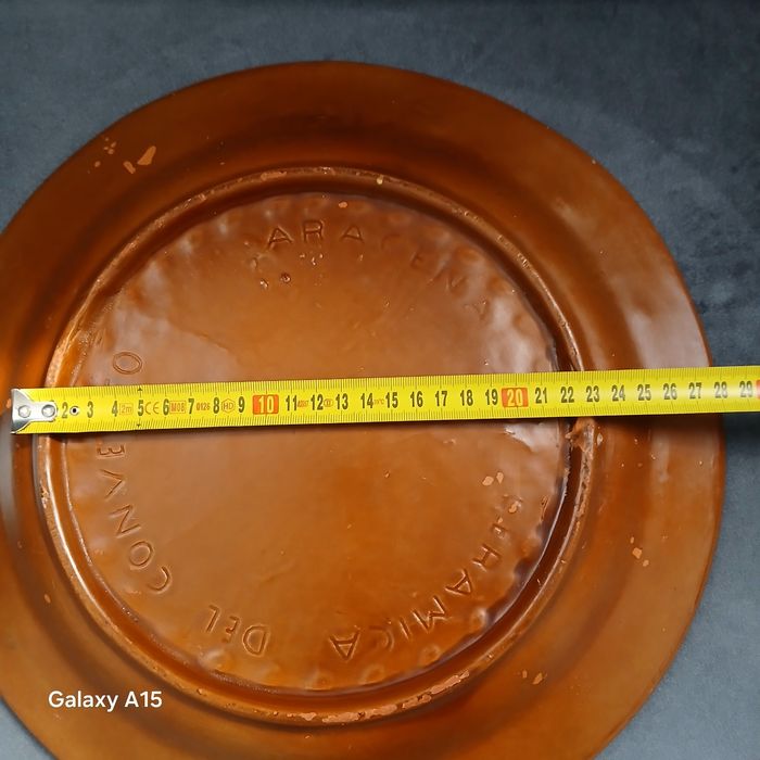 Hiszpański talerz ścienny ceramika  del  Convecto Aracena.