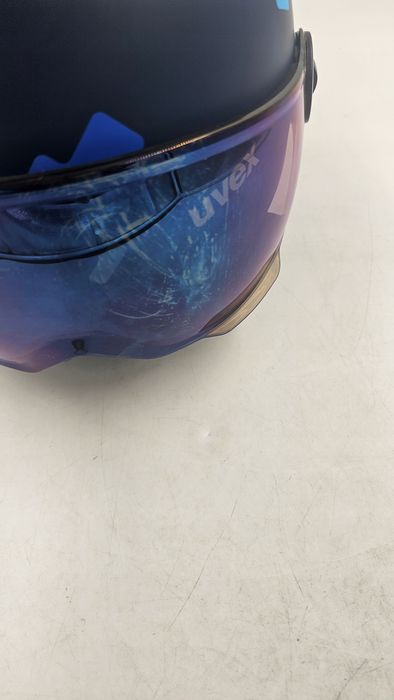 outlet kask narciarski dziecięcy uvex rocket jr visor s 51-55cm matowy