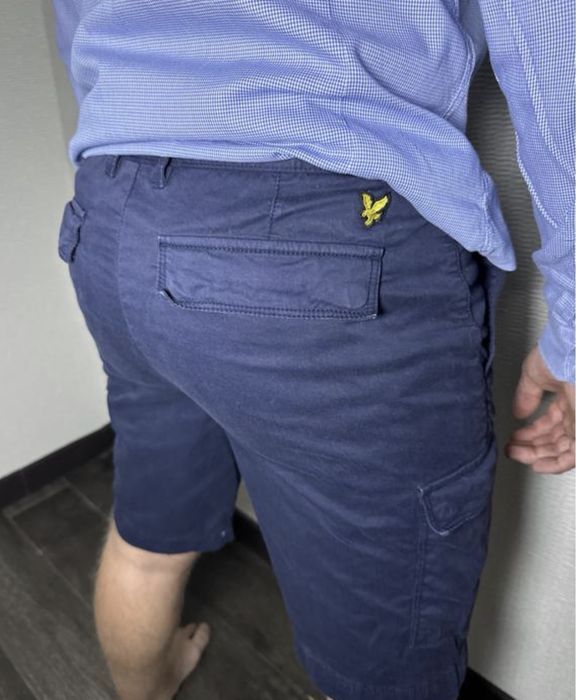 Lyle & scott темно сині шорти шорты тёмно-синие карго
