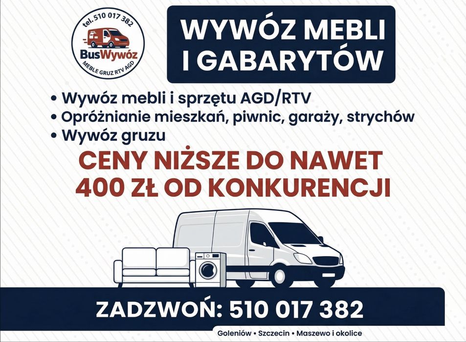 Wywoz mebli i gabarytów Opróżnianie mieszkań