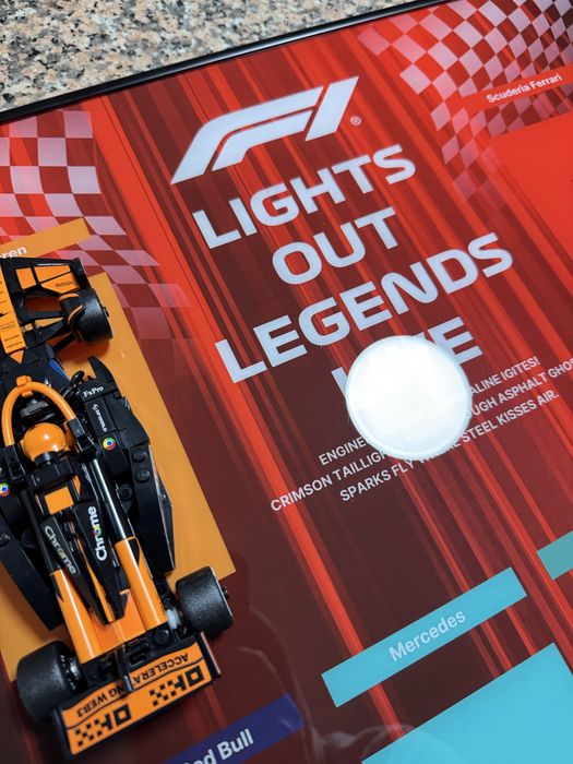 Expositor Coleção F1 Lego Speed Champions en acrilico e aluminium