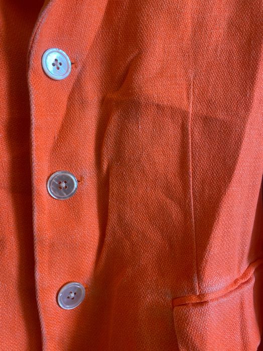 Pomarańczowy oranżowy żakiet marynarka Polo Ralph Lauren Len neon