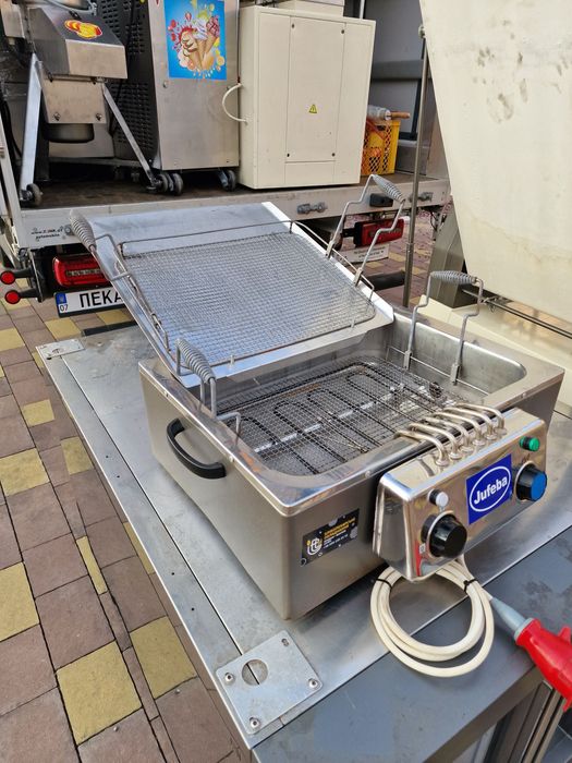 Фритюрница жаровня Jufeba для жарки берлинеров пончиков котлет 60-40