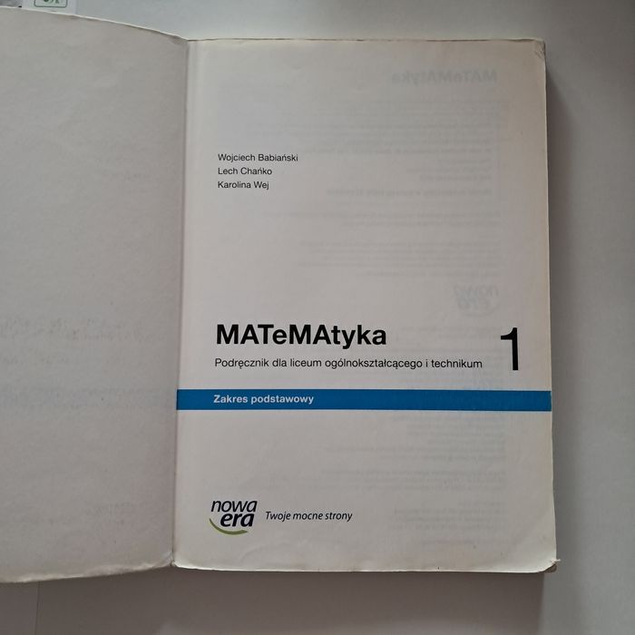 Matematyka 1 zakres podstawowy