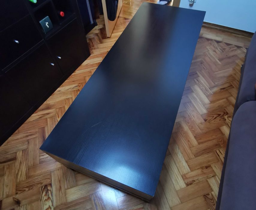 Móvel tv na cor preta - LACK IKEA (55x149cm)