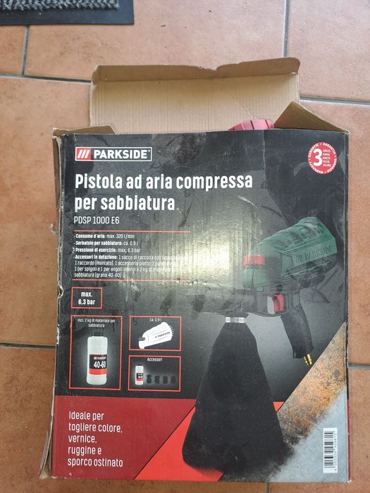 Pistola de jato de areia lidl