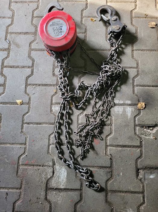 Wyciagarka łańcuchowa 5T, 3T i 2T - kpl