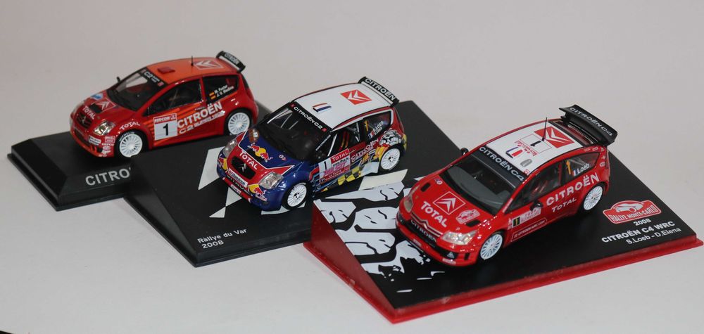 Vendo miniaturas Peugeot Citroen da minha coleção Rally 1/43.  25€/un.