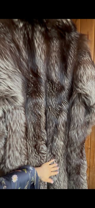 Чернобурка в пол натуральная