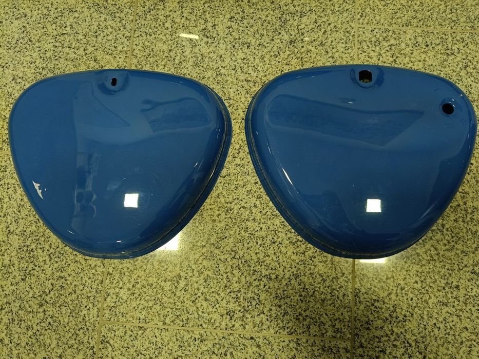 Bak zbiornik boczki błotniki Simson S51 DDR zapłon akumulator ładowani