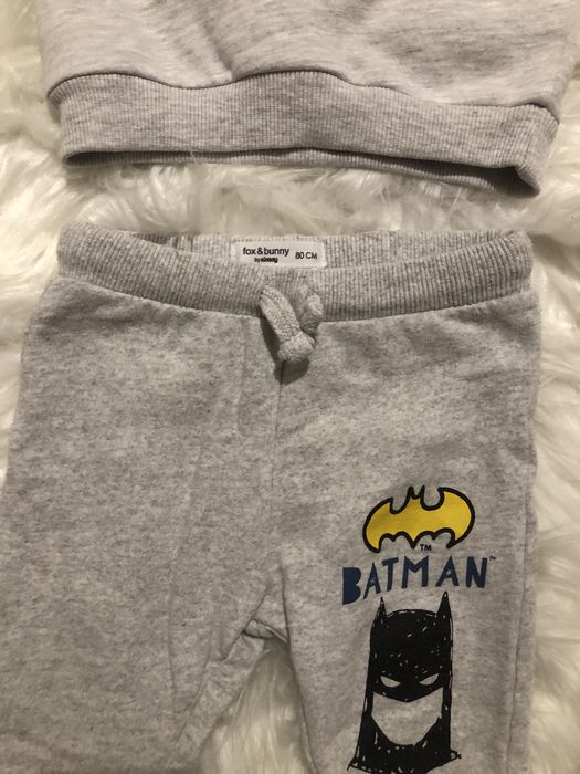 Komplet dresowy sinsay 80 batman szary