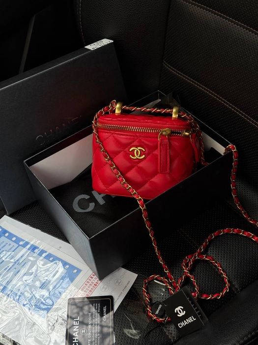 Сумка Chanel Classic / міні-сумка шанель червона