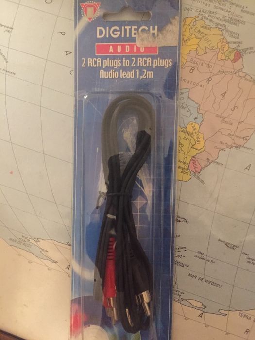 NOVO 2 RCA plugs audio cabo de audio 1,2 metros AL105P