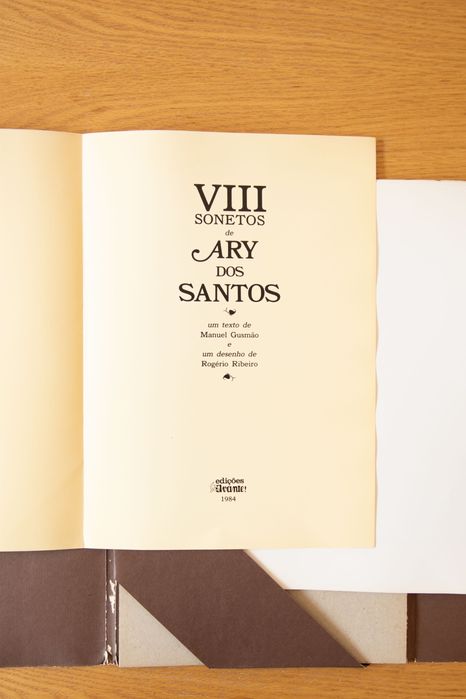 VIII Sonetos de Ary dos Santos (1984) - Edição numerada