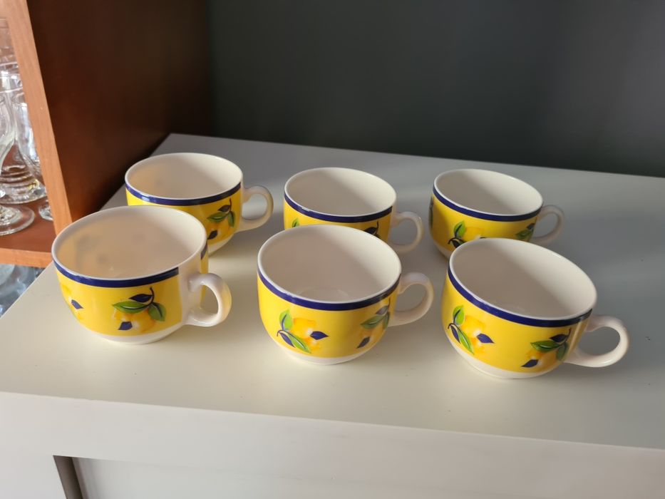 6 filiżanek francuskich Luminarc Zest made in France szkło hartowane