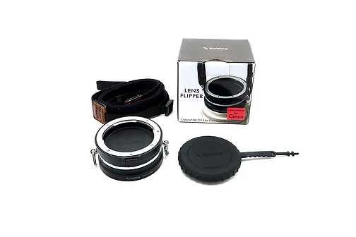 Lens flipper/holder para objetivas Canon