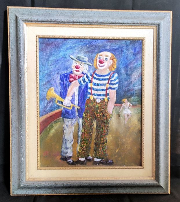 Várias pinturas a óleo s/ tela; Assinados e emoldorados