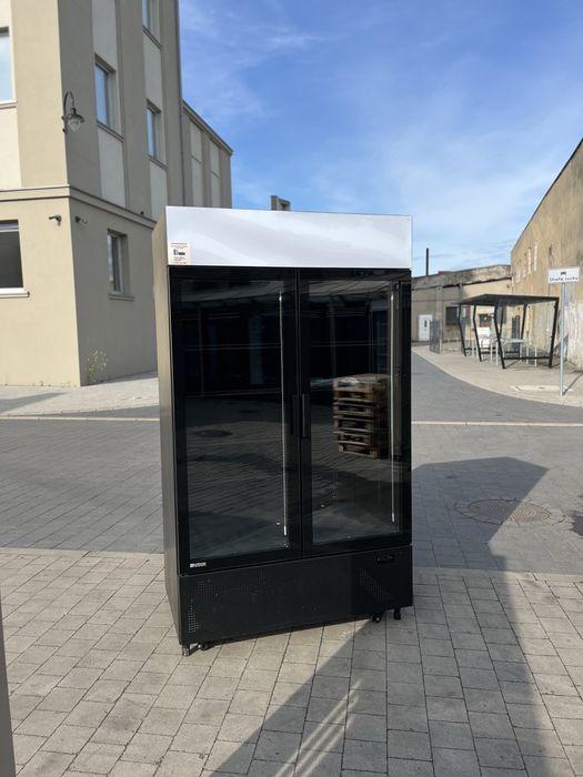 Witryna chłdonicza 120 cm czarna | TRANSPORT GRATIS! +  Gwrancja