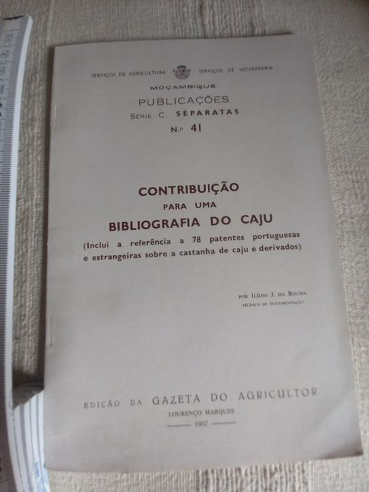 Moçambique Contribuição para uma Bibliografia do Caju