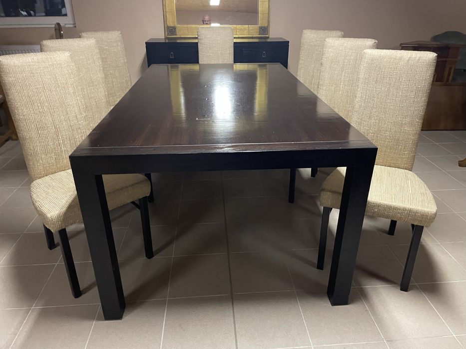 Komplet Mebli W Stylu Kolonialnym Stół 8 Krzeseł Komoda Made in Kanada