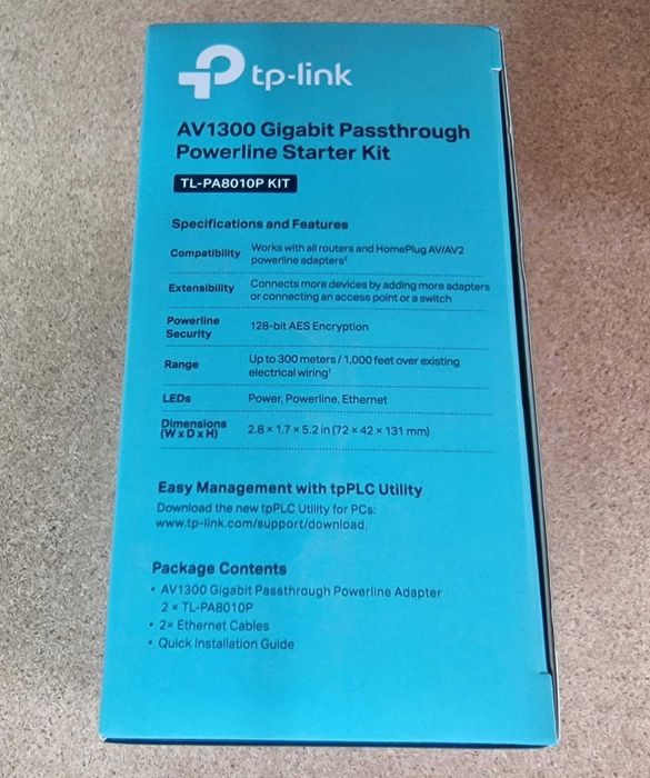 Комплект гігабітних пристроїв TP-Link Powerline AV1300