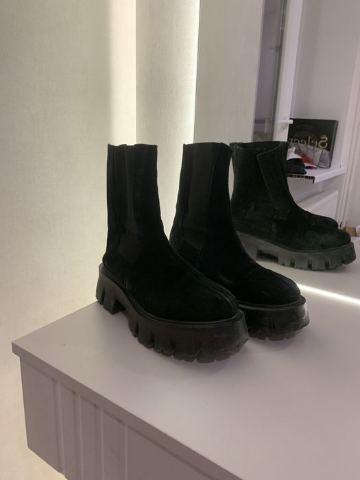 Черевики челсі натуральна замша