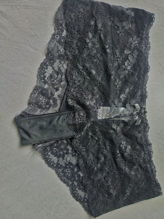 Majtki czarne bawełniane