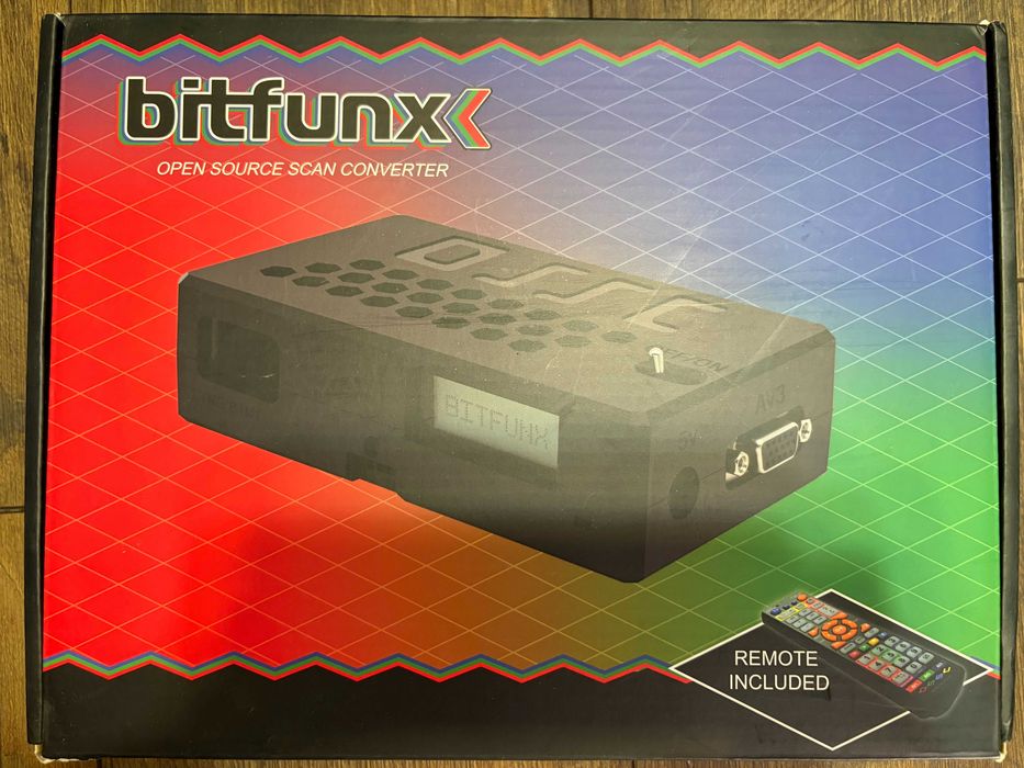 Bitfunx V1.8 OSSC Skaler Wideo Konwerter HDMI do konsol retro z pilotem
