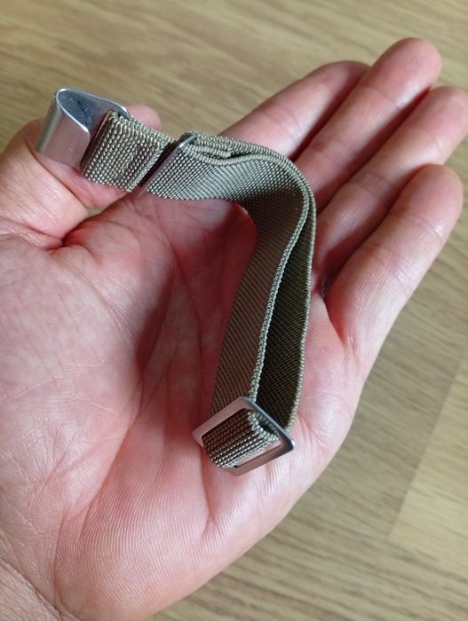 Bracelete estilo Marine Nationale militar Beje/Tan 20mm
