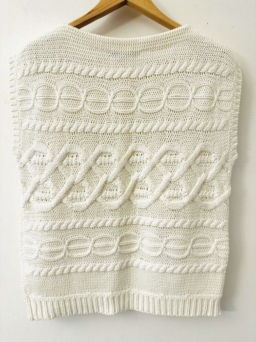 Kamizelka damska elegancka sweterkowa Gant L beż