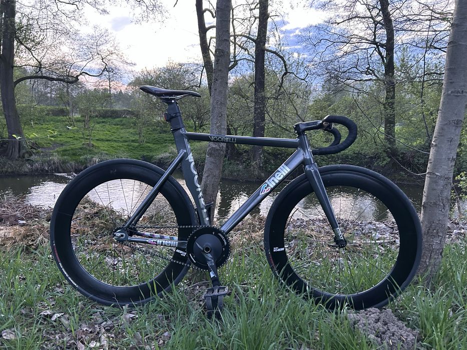 Rower Torowy Fixed Gear Cinelli Vigorelli 2024 Rainbow Miche Pistard