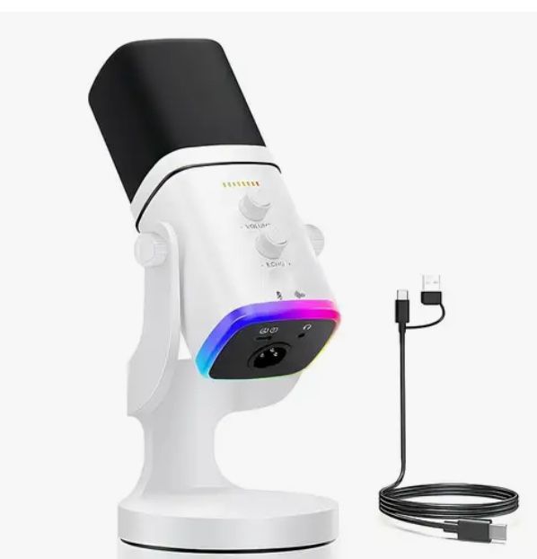 Динамічний геймерський мікрофон для пк і стримів,з шумозаглушенням