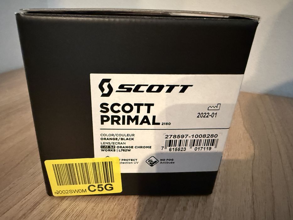 Gogle Scott Primal 2150 Orange Black
