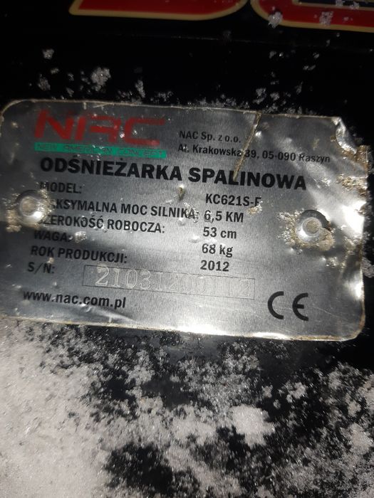 Odśnieżarka spalinowa