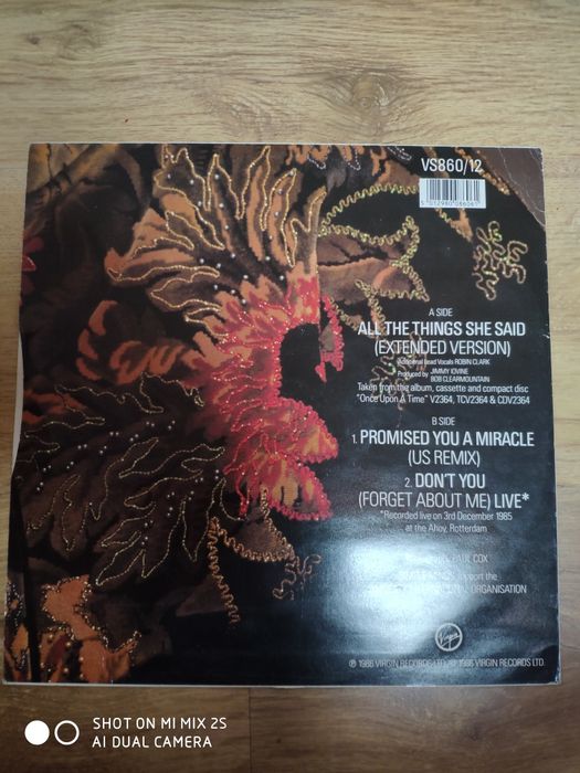 Simple Minds-all the things she said maxi winyl