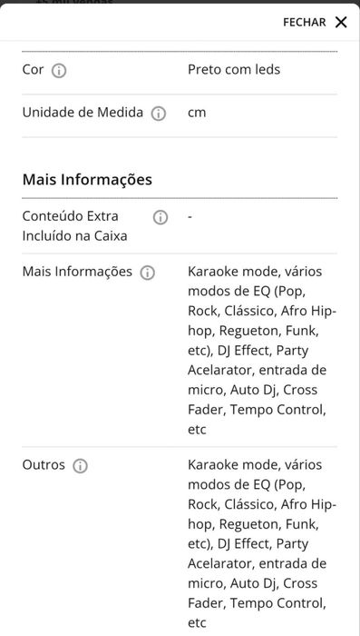 Coluna de som LG