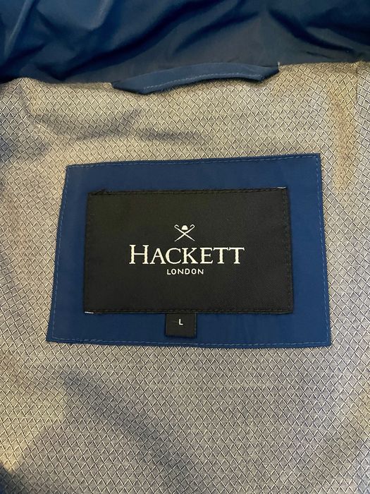 Parka ligeira azul Hackett London Tamanho L