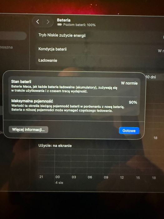 MacBook Pro M1 14 cali, rok 2021 /16GB/ 512 GB/ 90% Bateria
