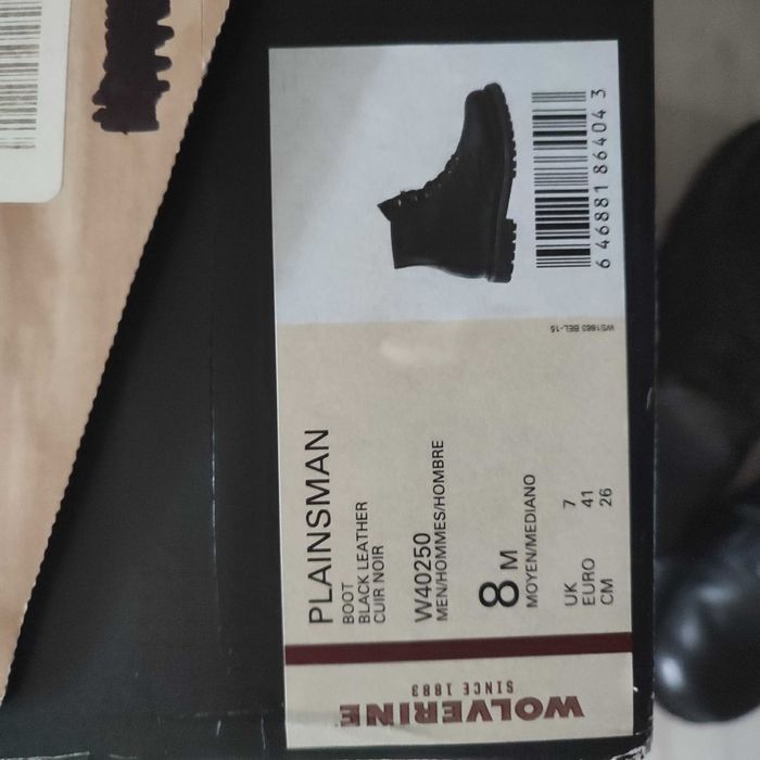 Ботинки американської фірми Wolverine