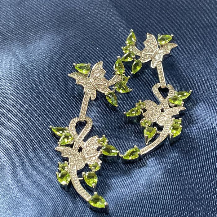 Brincos prata 925 medida de 7 cm