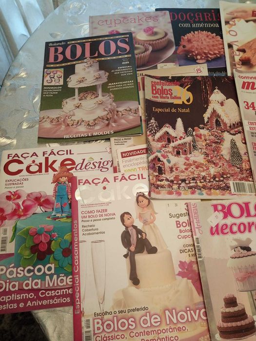 Mega-coleção revistas culinária/receitas/bolos/cake design