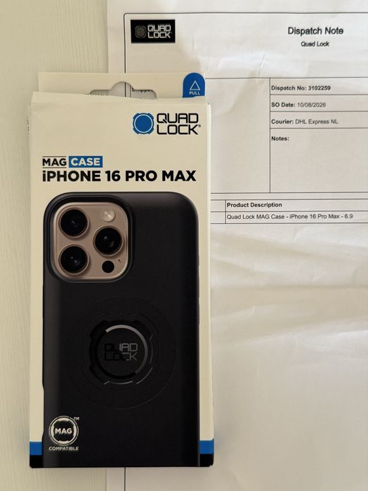 Quad Lock case Iphone 16 pro max mag safe NOWY!
