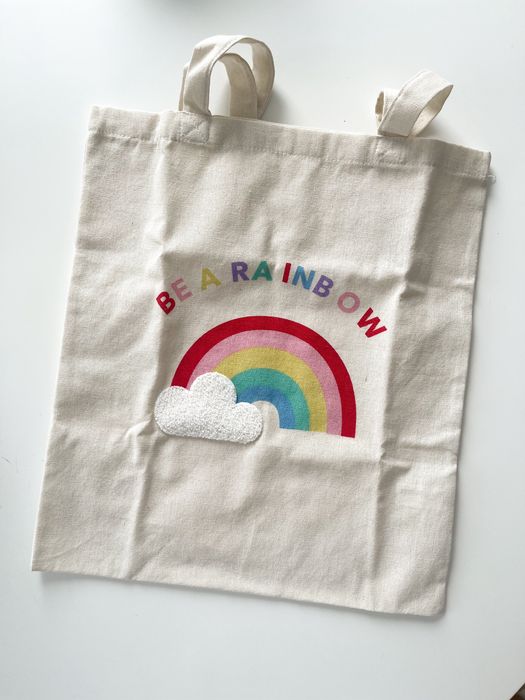 Eko torba na zakupy tote bag tęcza Tiger