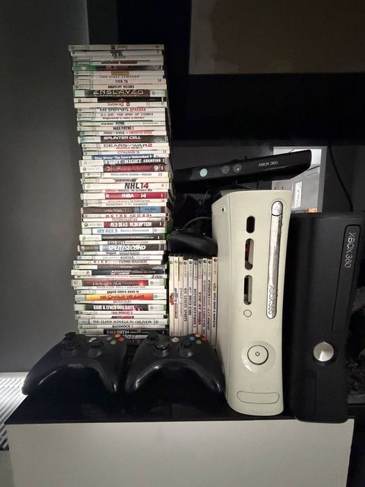 Повний ігровий набір: 2x Xbox 360 (LT 2.0 + LT 3.0) + Kinect + 3 геймпади + Велика колекція ігор